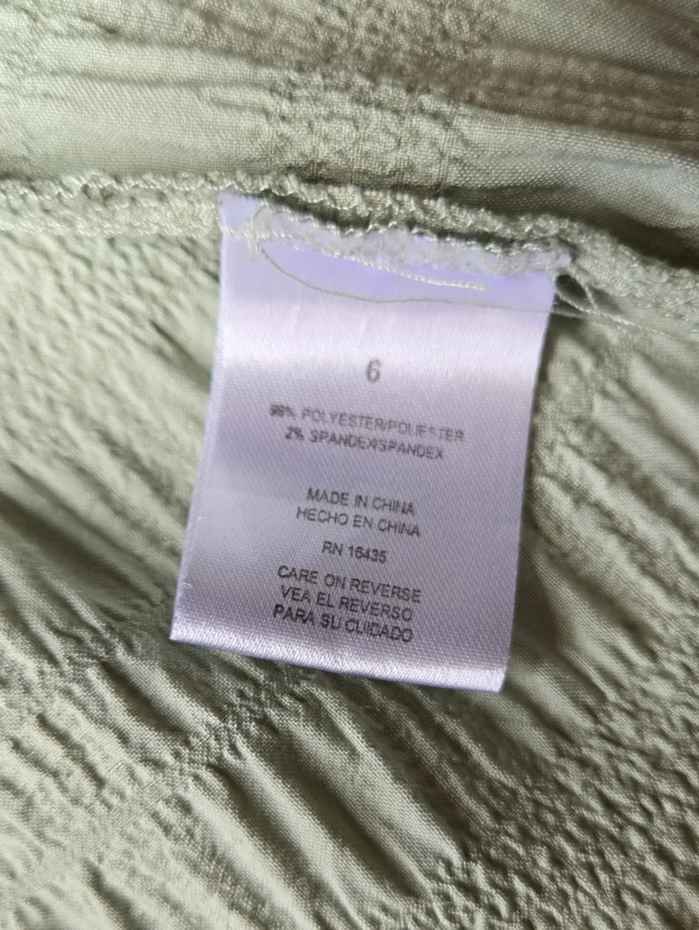 Girls' Tahari Size 6 Sage Green Flutter Sleeve Dress